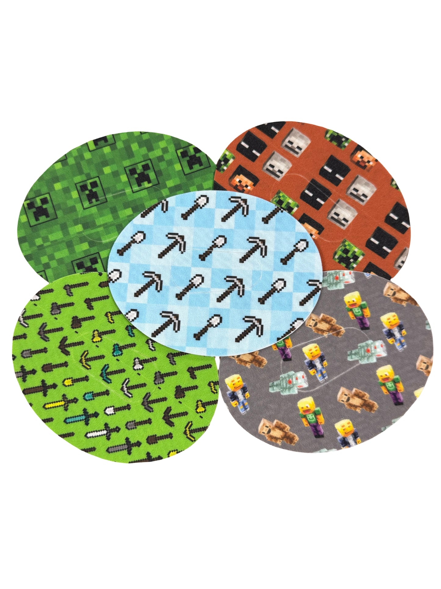 Dexcom g6/one pattered patches (pack of 5)