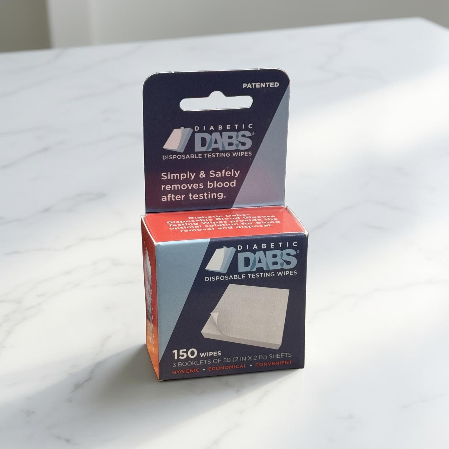 Diabetic Dabs - disposable testing wipes