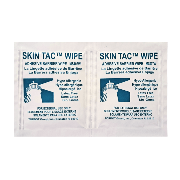 Skin Tac Adhesive wipes - Box of 50 wipes