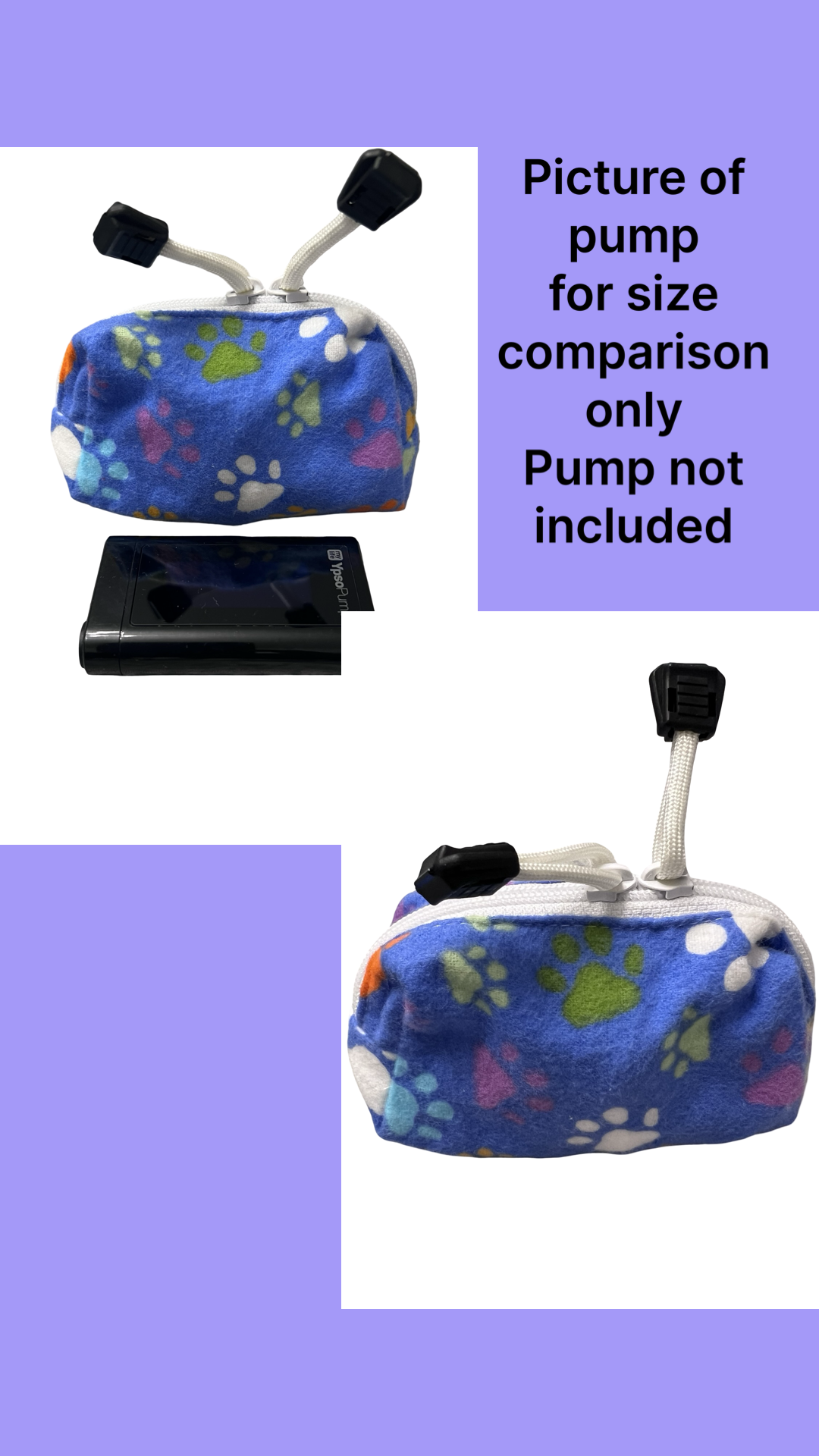 Small Pump Pouches - Ypsomed compatible (Soft pouches with belt)