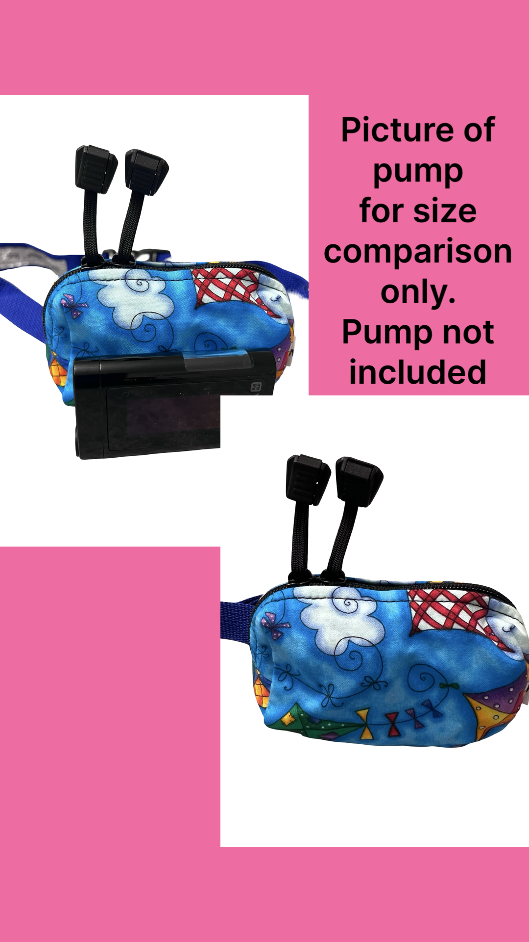 Small Pump Pouches - Ypsomed compatible (Soft pouches with belt)