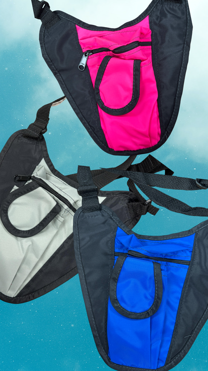 Low profile cross body bag