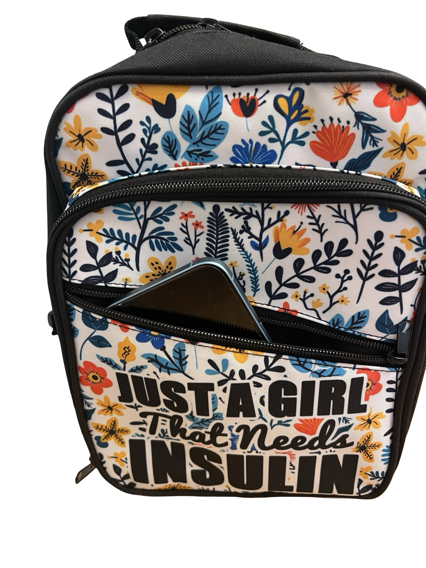 Cross Body Bags - Insulated front storage pocket