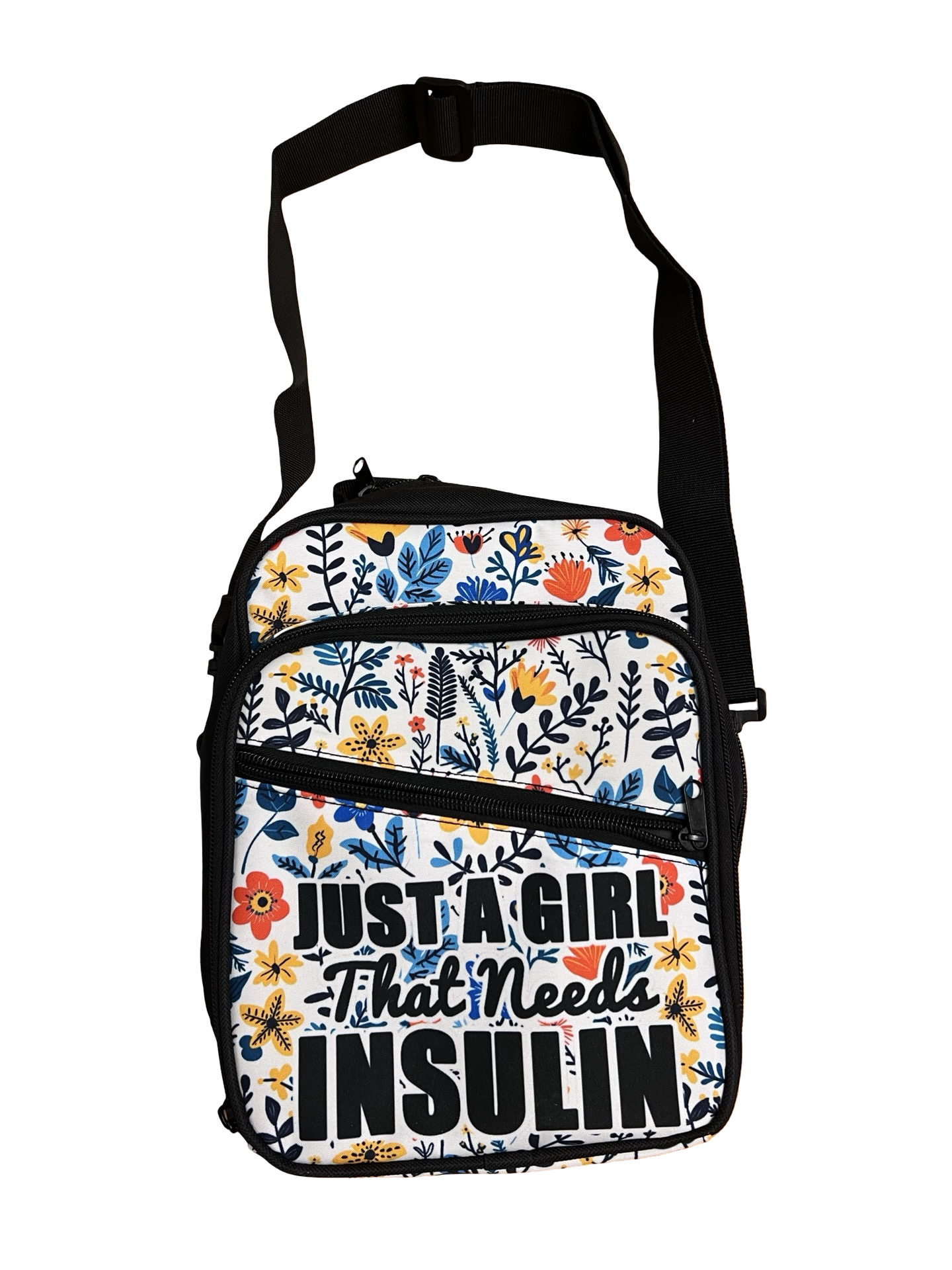 Cross Body Bags - Insulated front storage pocket