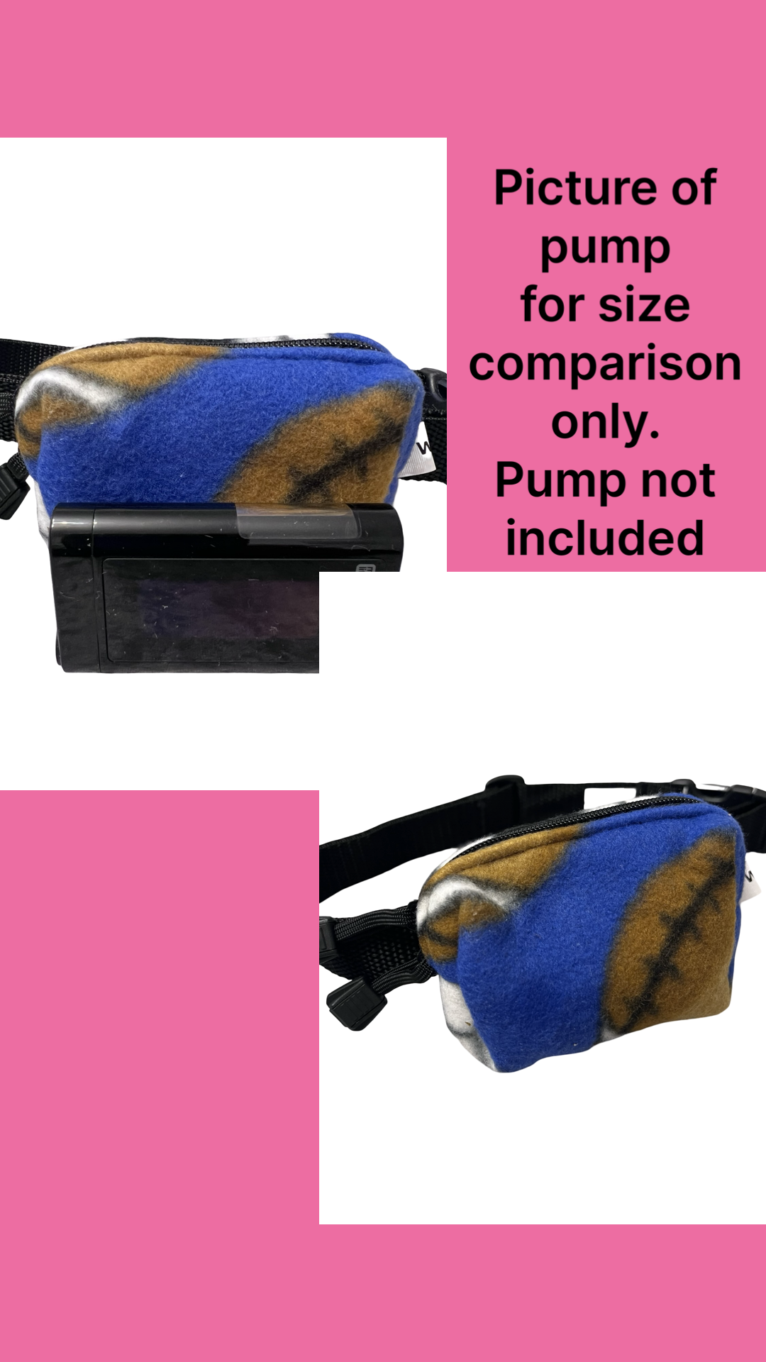 Small Pump Pouches - Ypsomed compatible (Soft pouches with belt)