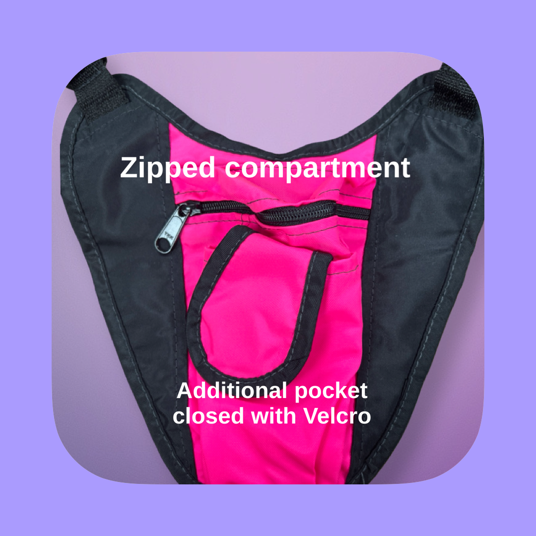 Low profile cross body bag