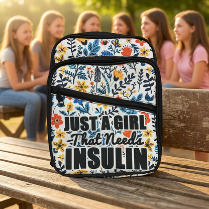 Cross Body Bags - Insulated front storage pocket