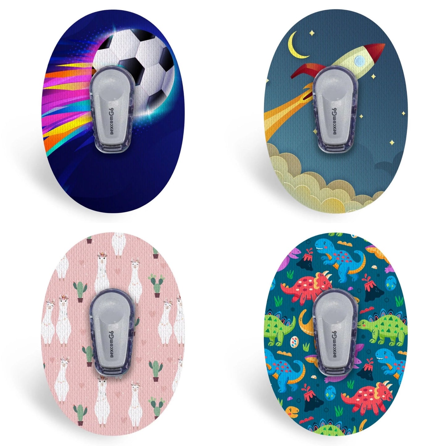 Dexcom g6/one patterned patches (pack of 3)