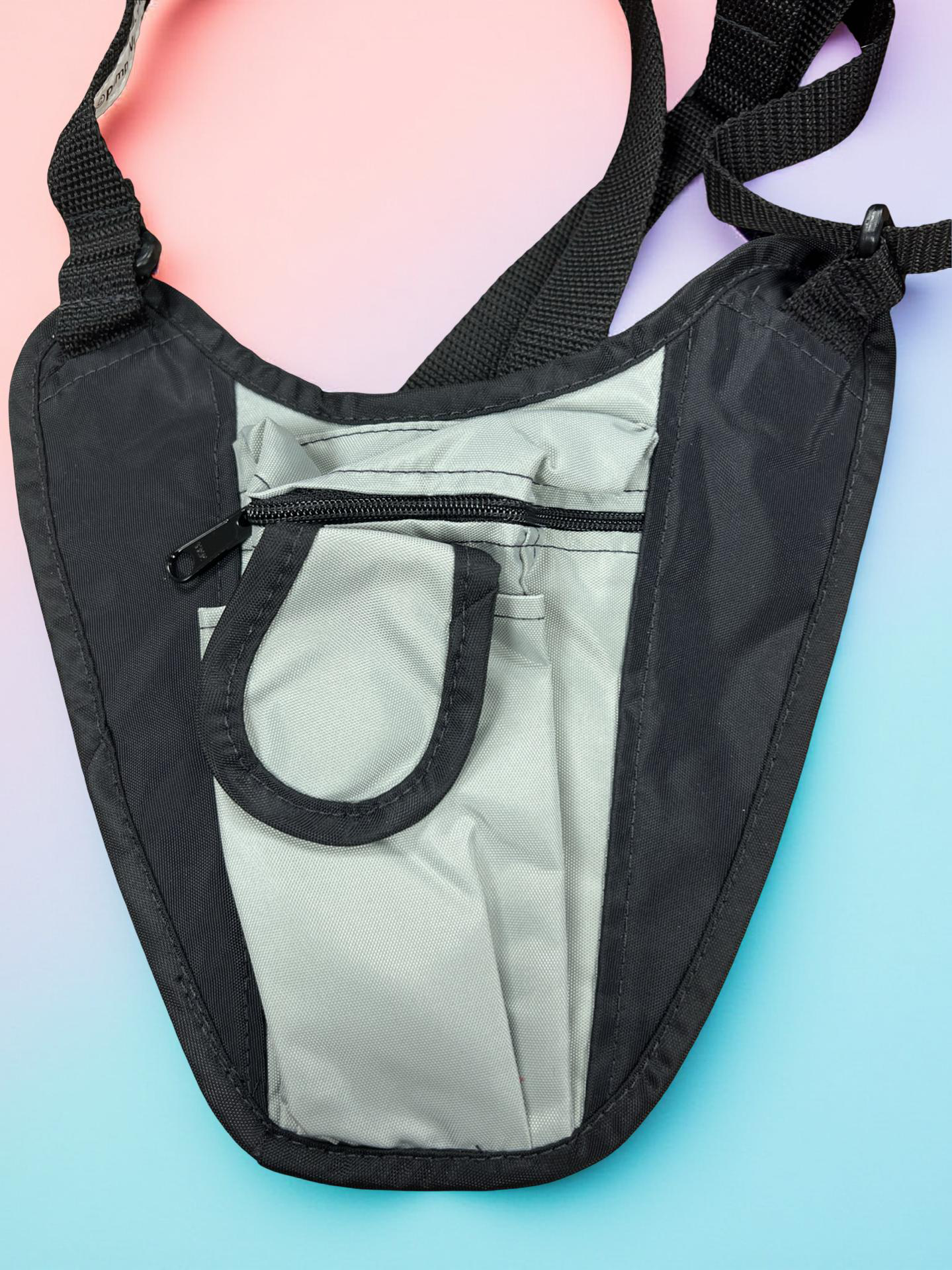 Low profile cross body bag