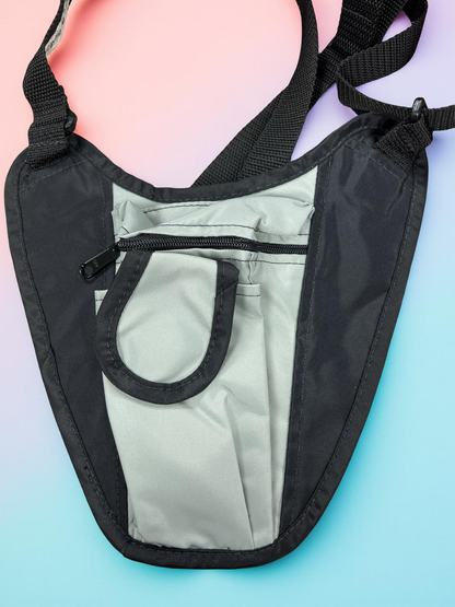 Low profile cross body bag