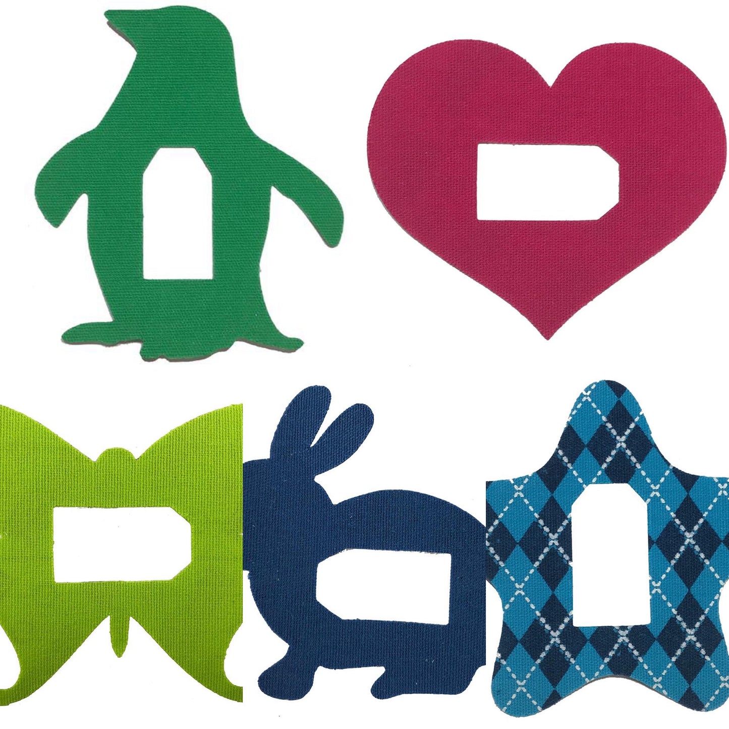 Dexcom g6/one shaped patches (pack of 3)