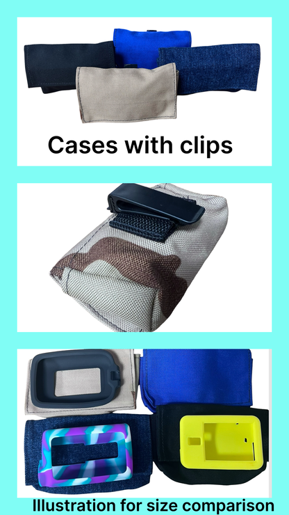 Holders with Clips - Medtronic, T-slim & Libre reader compatible