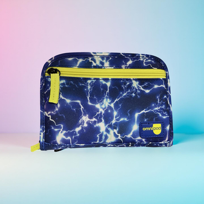 Omnipod Supply Case - Blue Lightening