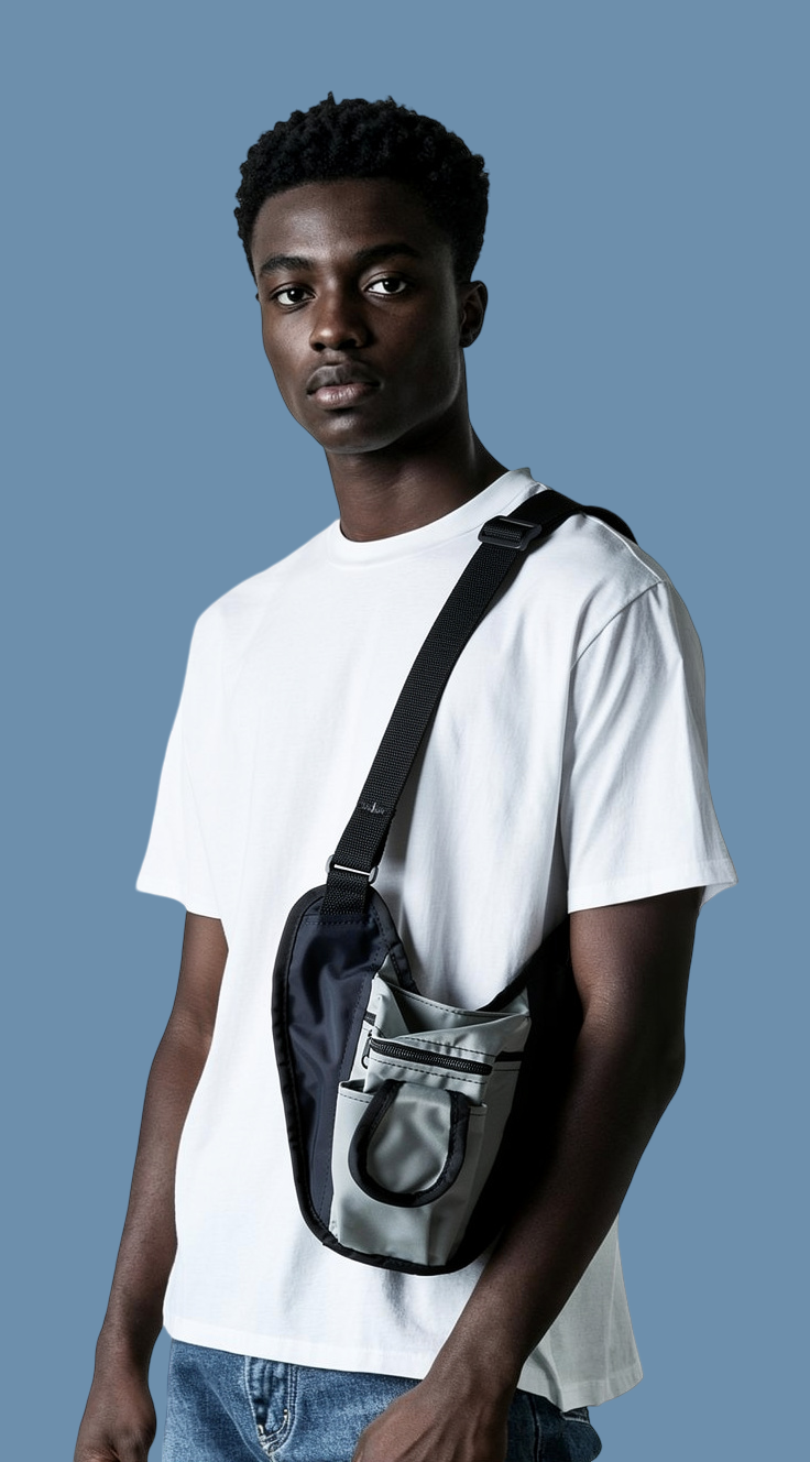 Low profile cross body bag