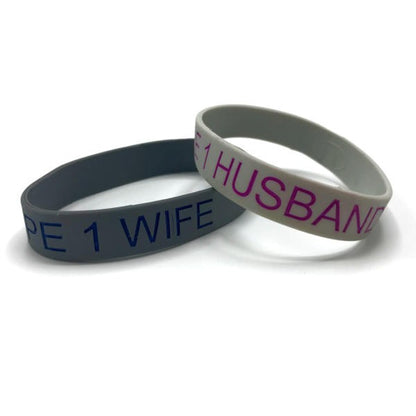 Type 1 Medical Alert wristbands - Adult