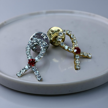 Awareness ribbon pin