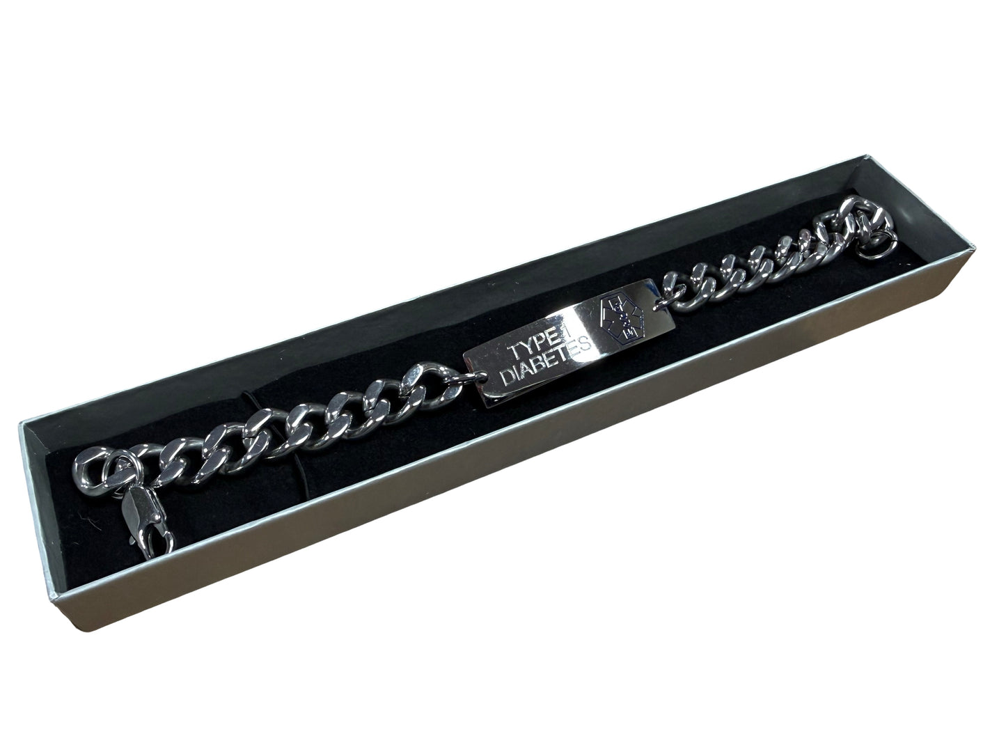 Type 1 diabetes engraved bracelet