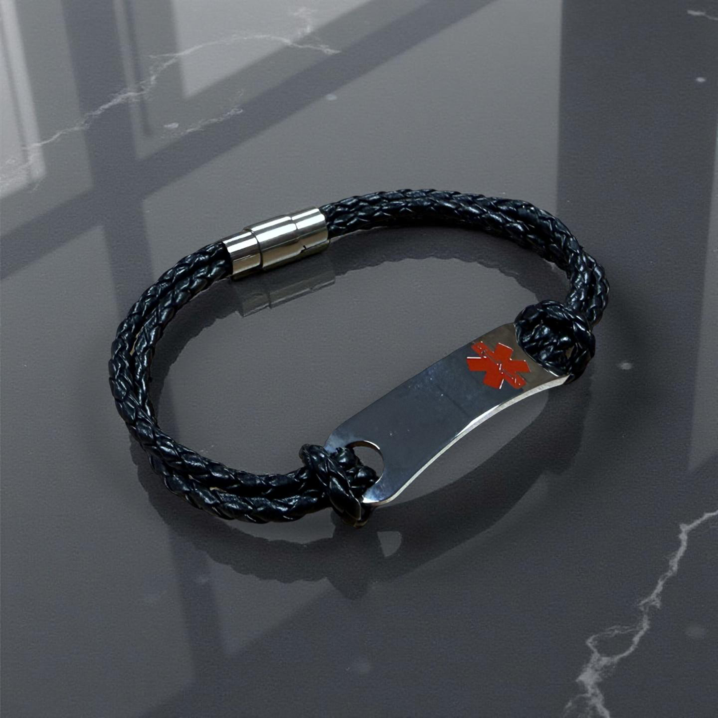 Stainless Steel Medical Alert Bracelet – Magnetic Closure