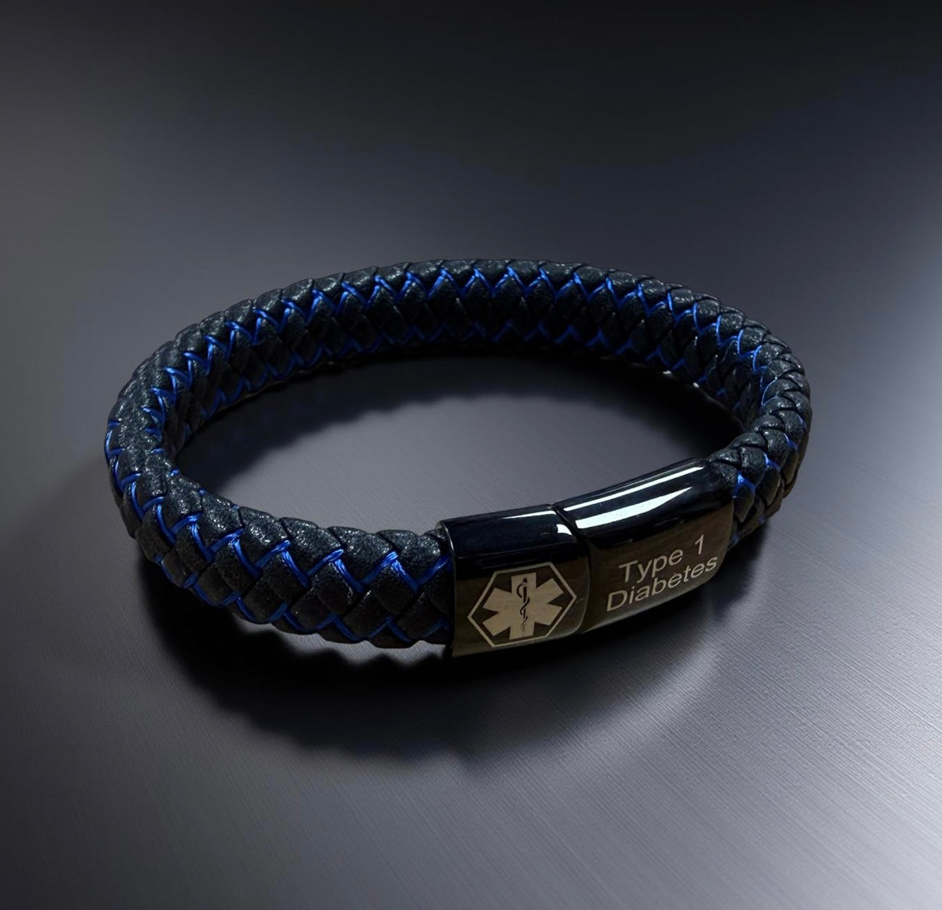 Type 1 diabetes medical alert bracelet