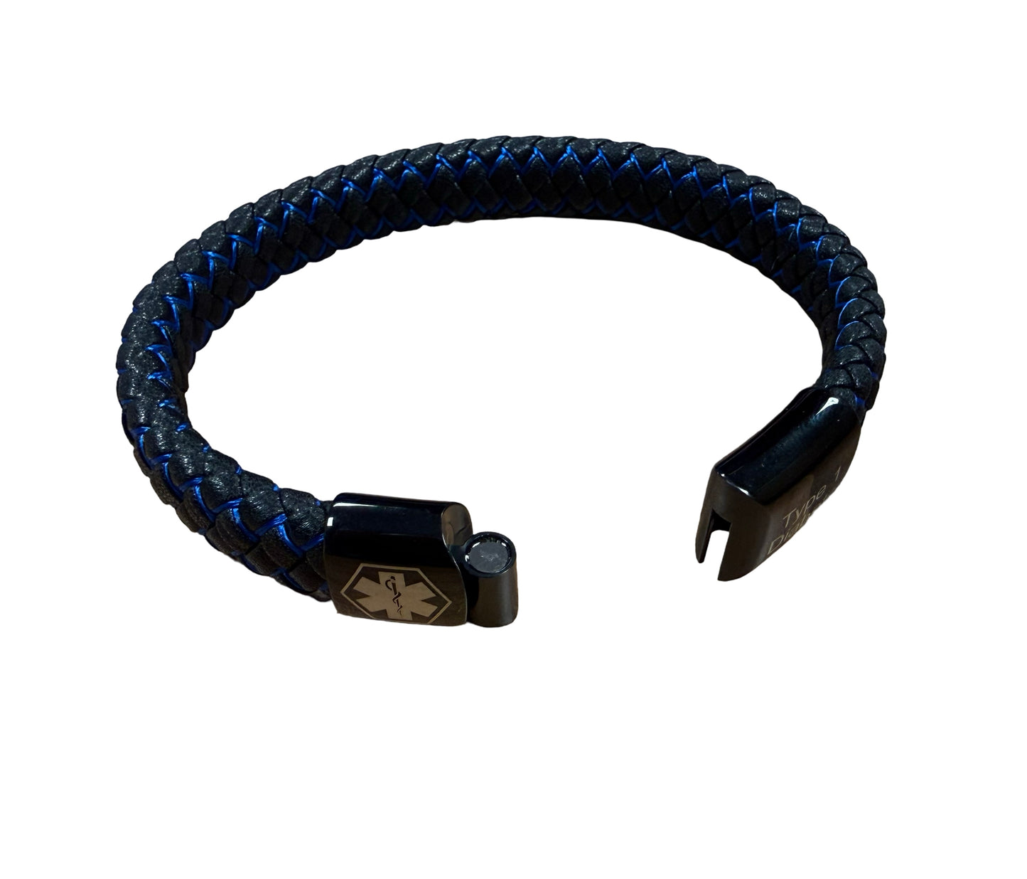 Type 1 diabetes medical alert bracelet