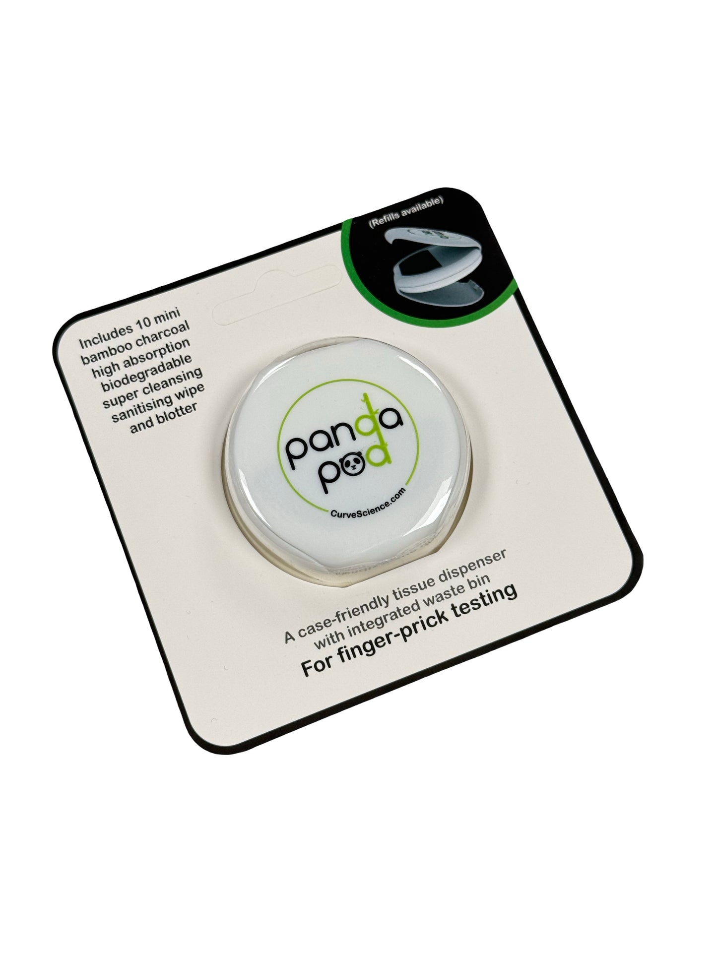 Panda pod charcoal wipes and blotter