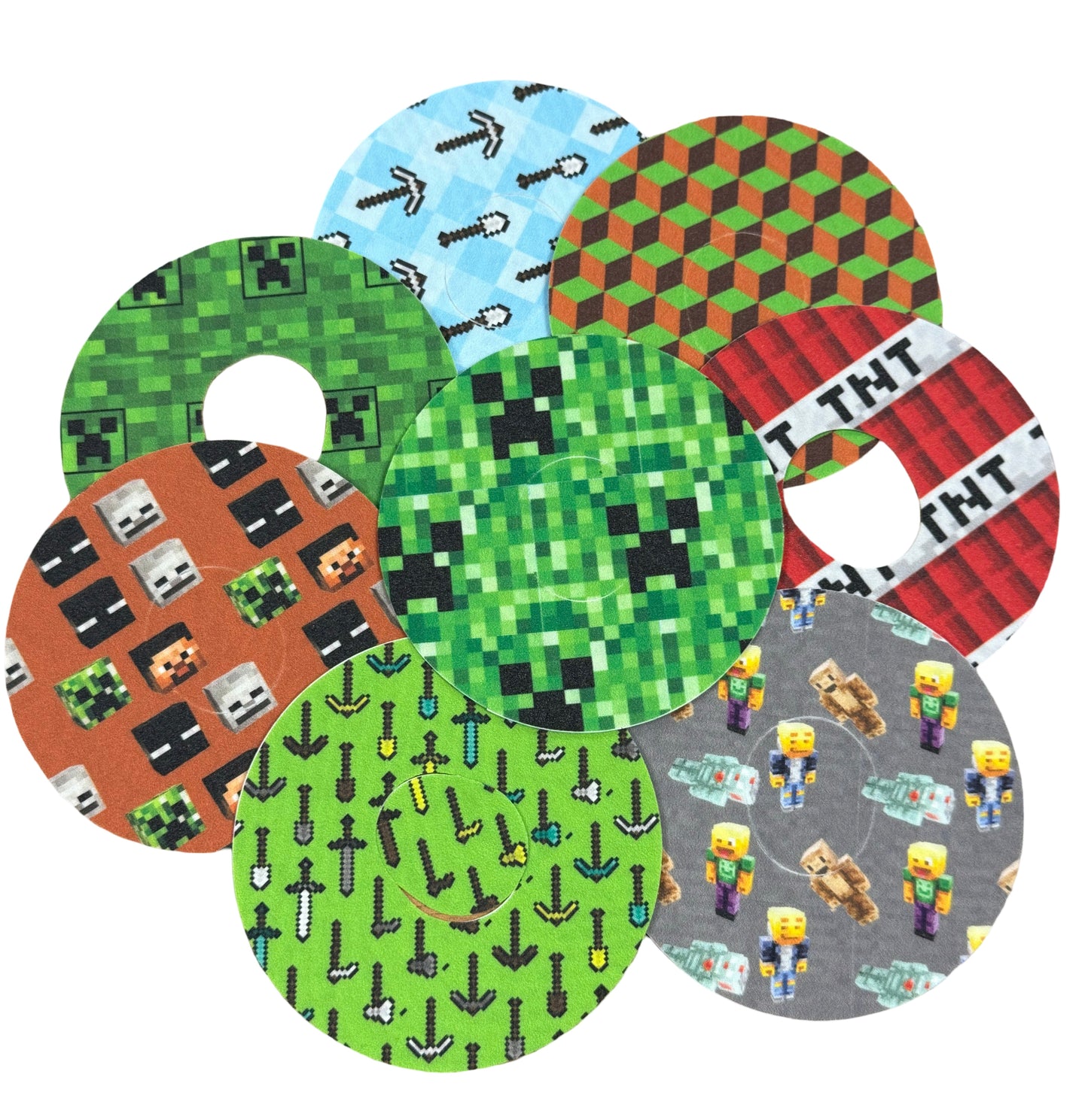 Dexcom g7/one+ patterned patches (pack of 5)