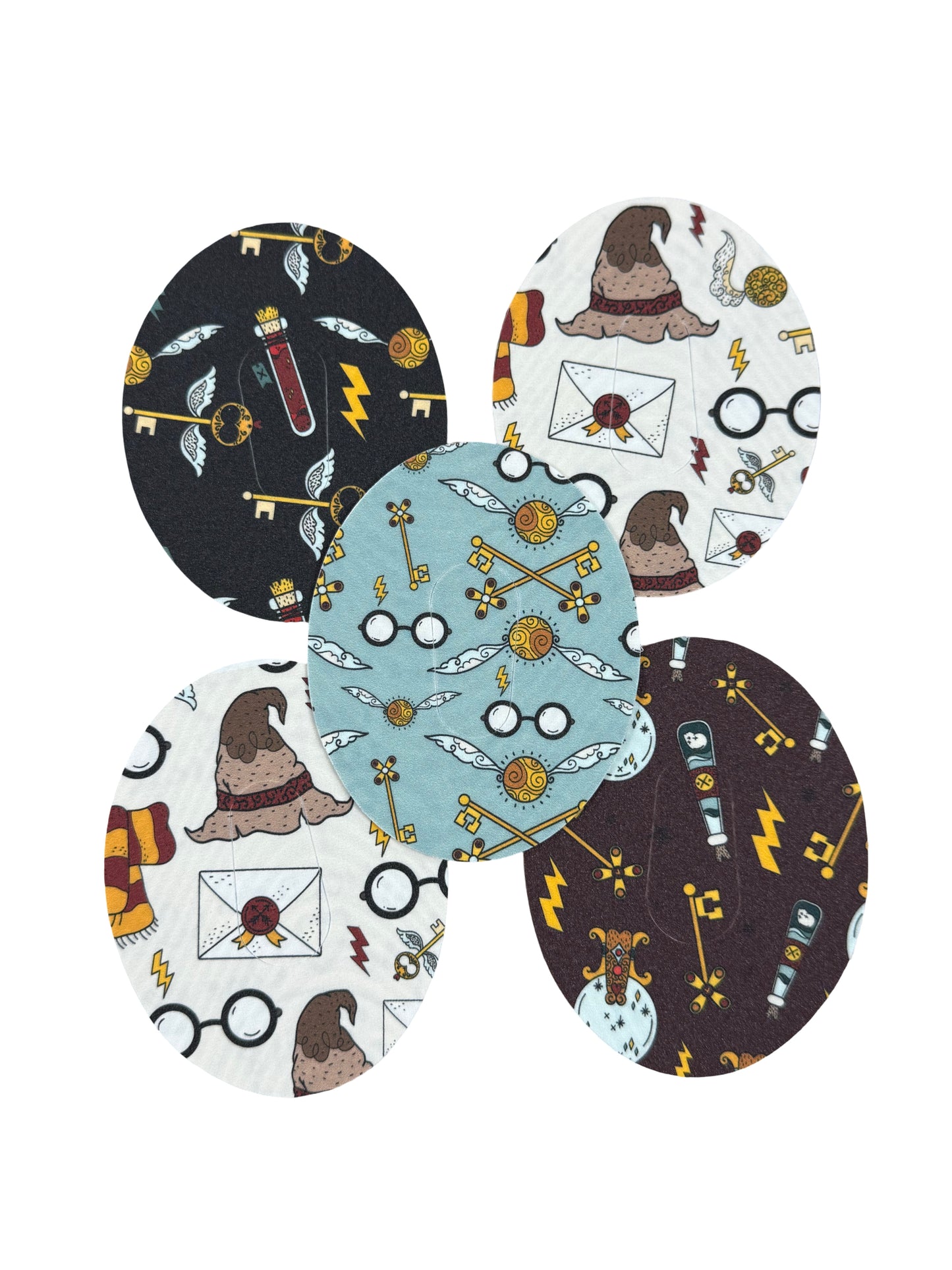 Dexcom g6/one pattered patches (pack of 5)