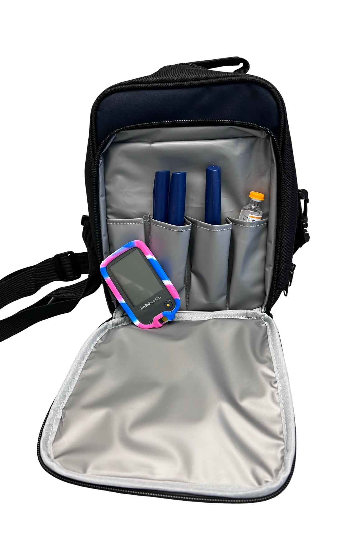 Cross Body Bags - Insulated front storage pocket