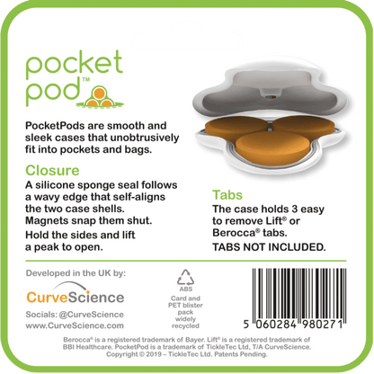 Pocket Pod for Lift, Berocca or Glucose tabs