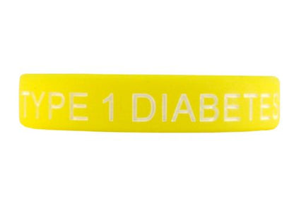 Type 1 Medical Alert wristbands - Adult