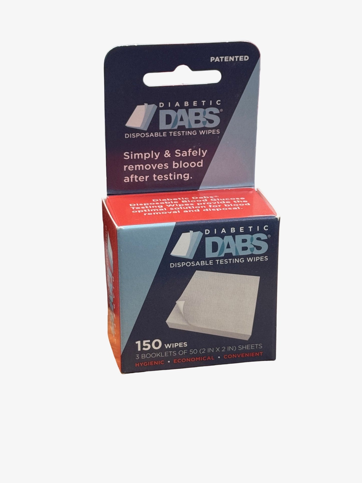 Diabetic Dabs - disposable testing wipes