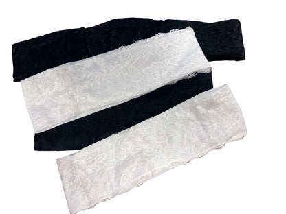 Lycra lace thigh and waist bands
