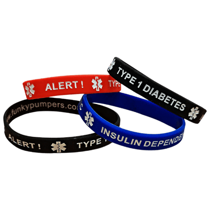 Type 1 Medical Alert wristbands - Adult